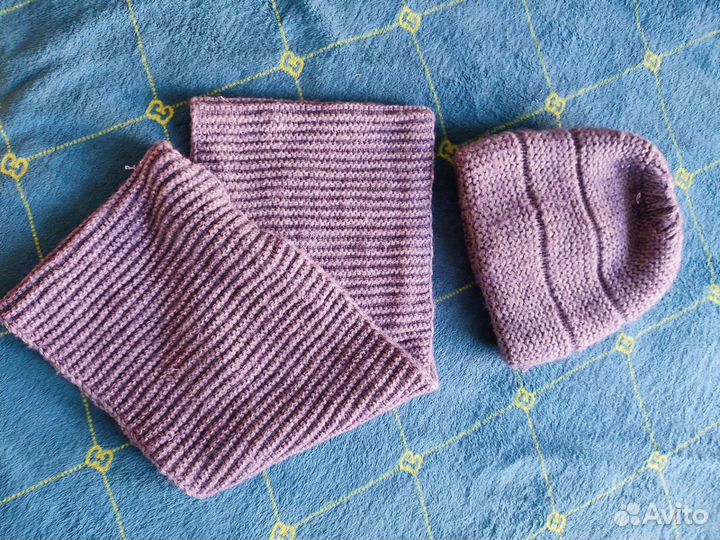 Комплект шапка и снуд