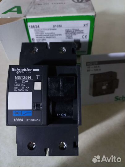 Schneider 18624 acti9 NG125N 2P25A