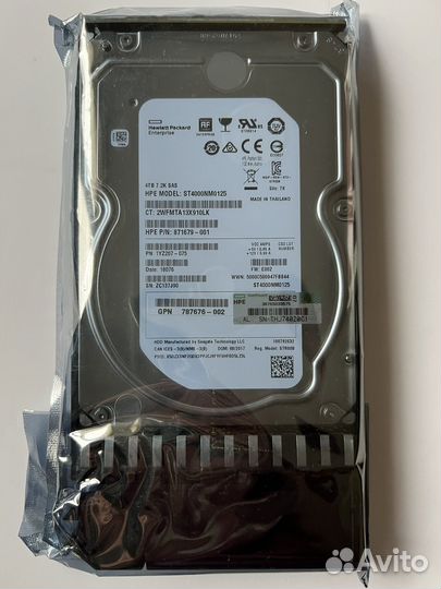 Жесткий диск HPE 4TB 7.2K SAS 12G MSA (K2Q82A)