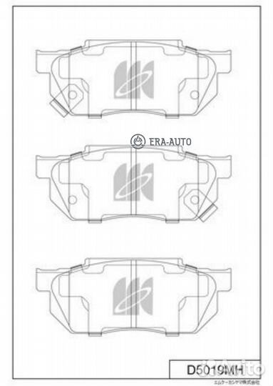 Kashiyama D5019MH Колодки тормозные дисковые + про