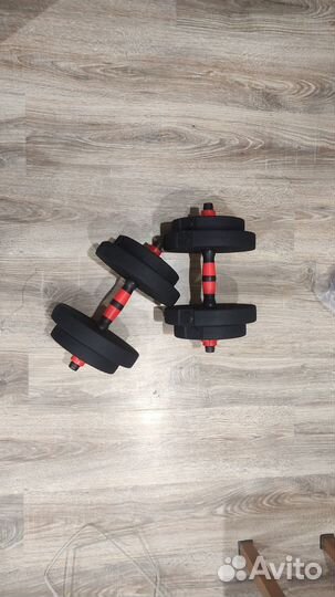 Гантели новые 7,5кг* 2 гантели