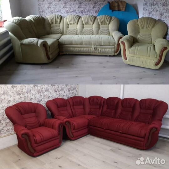 Перетяжка и ремонт мягкой мебели
