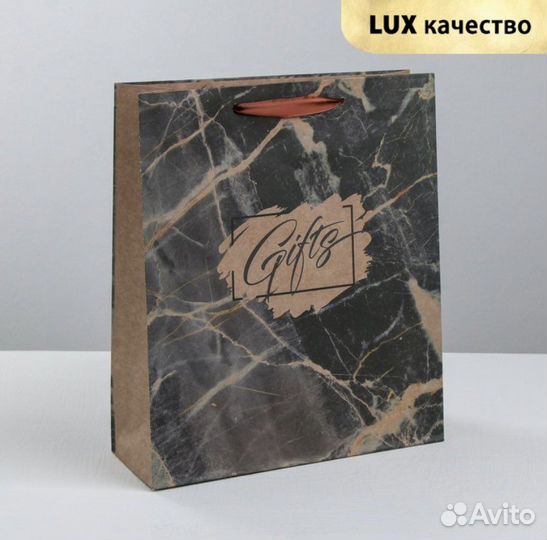 Крафтовый пакет упаковка из 5 шт. для подарка