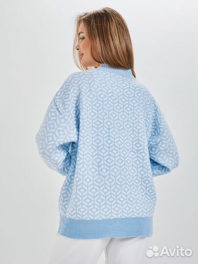 Кардиган женский удлиненный на пуговицах оверсайз