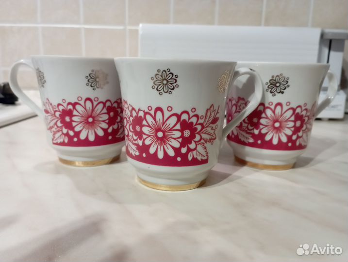 Бокалы для чая СССР 4 шт