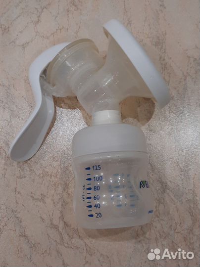 Молокоотсос Philips avent ручной + вкладыши BabyGo