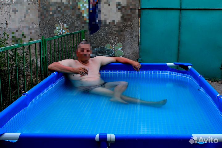 Каркасный бассейн intex бу