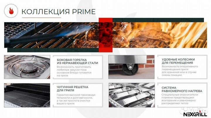 Газовый гриль Nexgrill Prime bison 5B