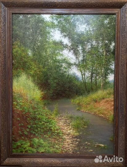 Картина маслом на холсте. Пейзаж 95х70 см