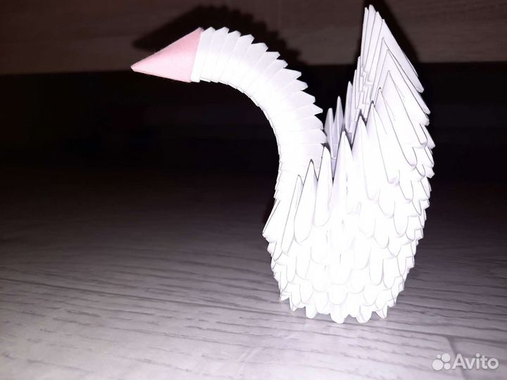 Оригами лебедь
