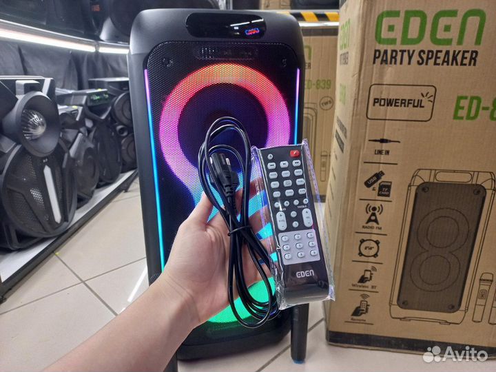 Мощная bluetooth колонка eden 1000W