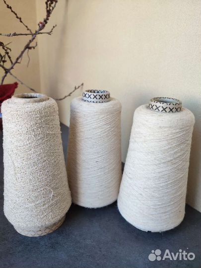 Бобинная пряжа италия хлопок