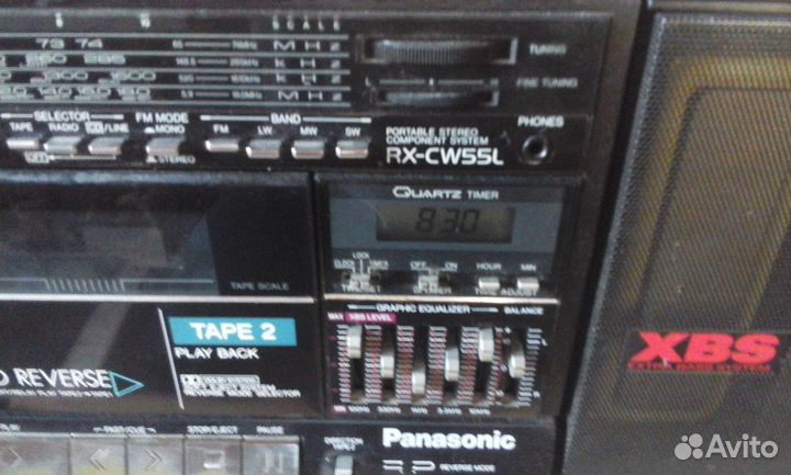 Panasonic RX - CW 55L. Магнитола конца 80х