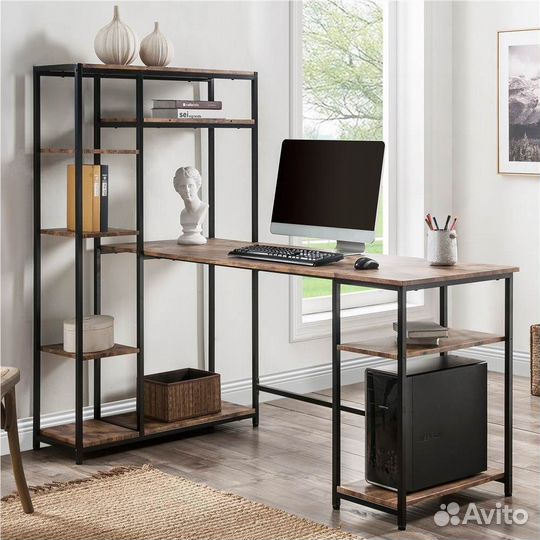 Угловой письменный стол лофт