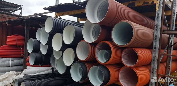 Труба гофрированная в канаву 110/ 923