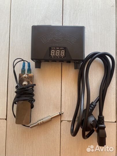 Блок питания + педаль для тату машинки