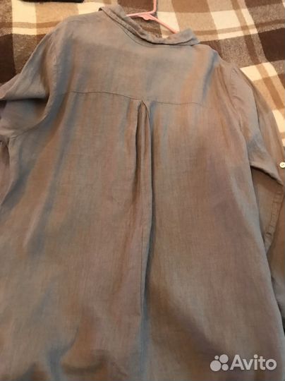 Платье рубашка лен