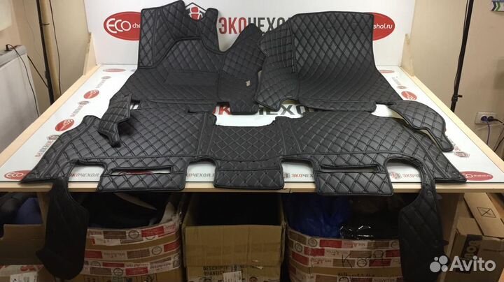 3D Коврики Mercedes S E Класс из Экокожи