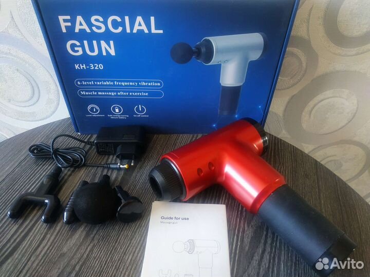 Новый перкуссионный тренажёр массажер пистолет pro