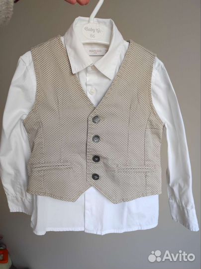 Комплект: рубашка+жилет