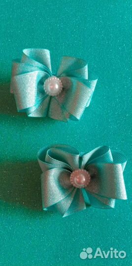 Бантики на заколке для волос