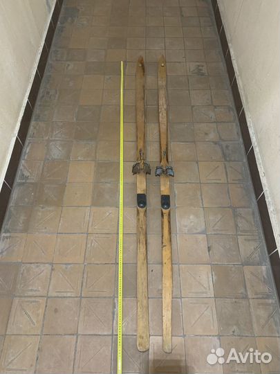 Беговые лыжи деревянные винтаж СССР 190 см