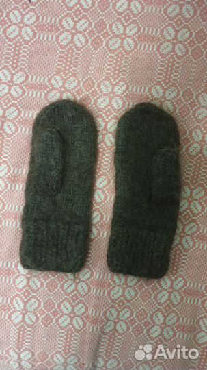 Варежки шерстяные на зиму