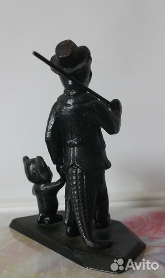 Крокодил Гена и Чебурашка статуэтка металл СССР