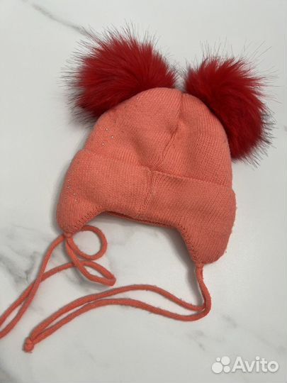 Комплект шапка и шарф 1-2 года