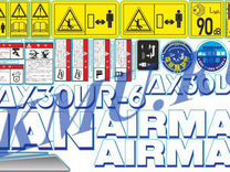 Комплект наклеек для экскаватора Airman AX30UR-6
