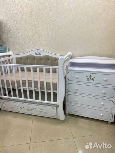 Комод Антел Nicol с пеленальной мдф 800/4 белый