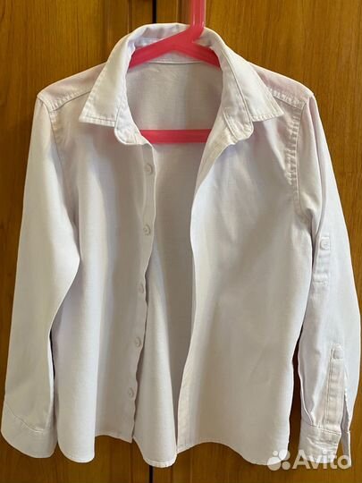 Рубашки белые для мальчика 116-122 р