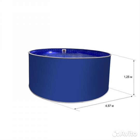 Морозостойкий бассейн Лагуна круглый