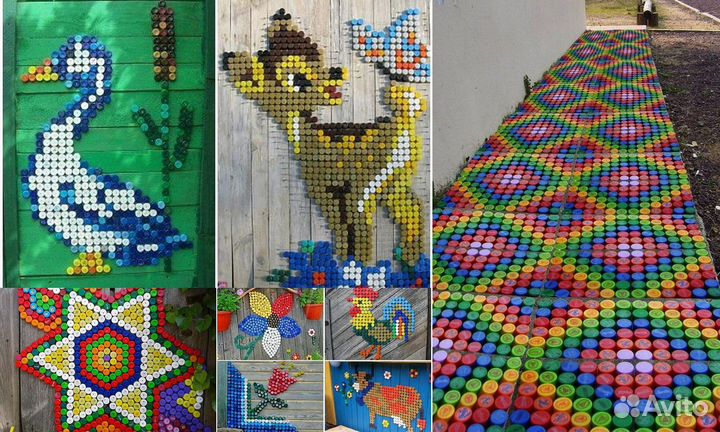 Крышки от пэт бутылок