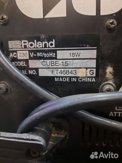 Комбоусилитель Roland Cube 15x в отс
