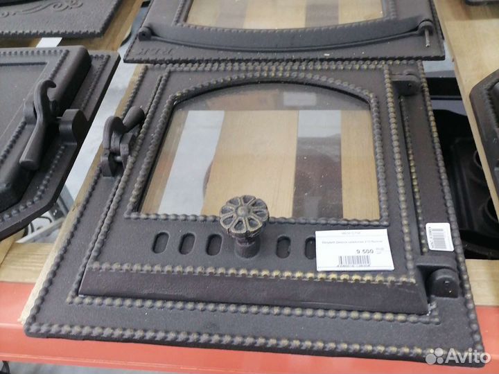 Дверца для камина со стеклом