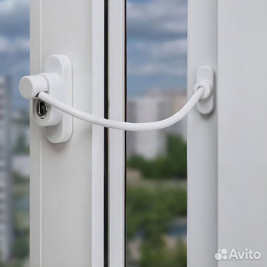 Замок от детей на окно с тросом