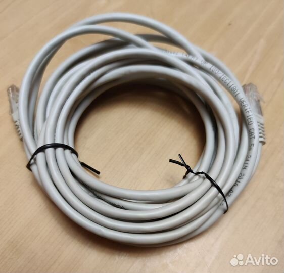 Патч-корд vcom круглый 5 м