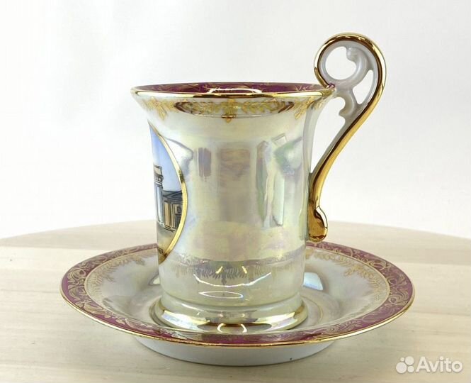 Коллекционная чайная пара фарфор Германия