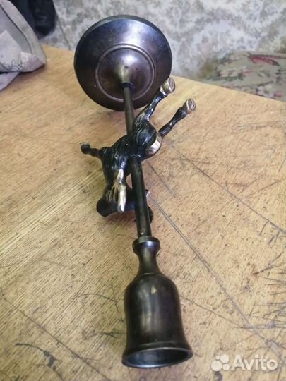 Подсвечник латунный. 