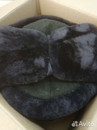 Шапка ушанка военная меховая