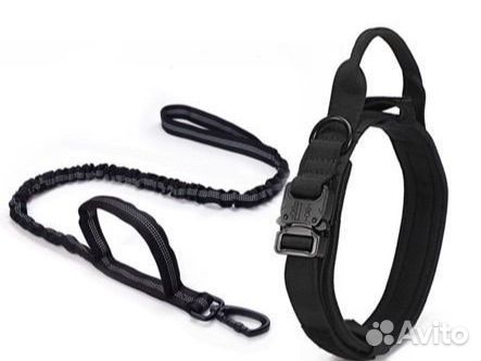 Тактические ошейник и поводок для собак