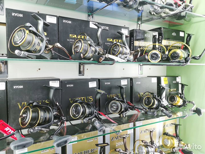 Катушки Ryobi рыболовные Excia, Zauber,Virtus и др