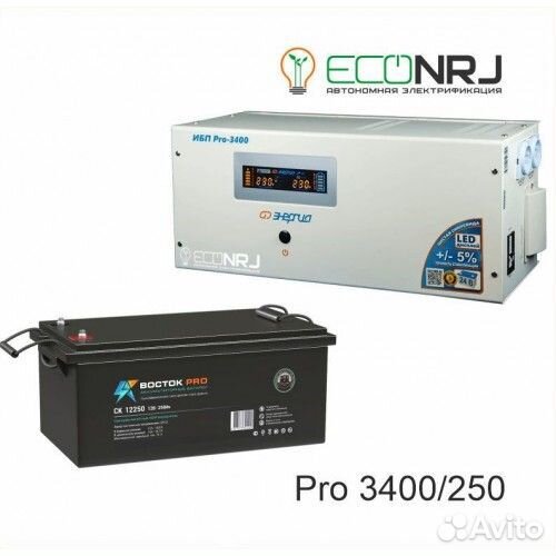 Энергия PRO-3400 + Аккумуляторная батарея восток P