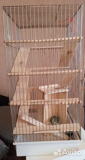 Клетка для грызунов большая из нержавейки