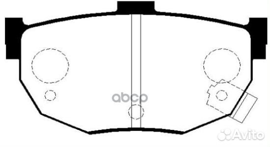 Колодки тормозные, задние (Старый ckkh21) GK047