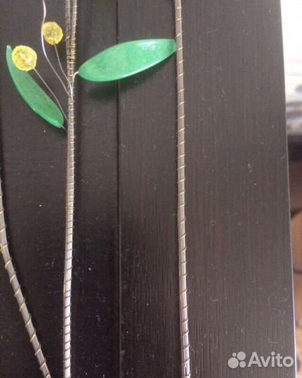 Чехия цветное стекло цветы винтаж ваза