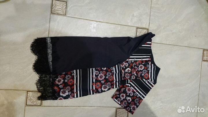 Кофточка блузка с кружевом, новая с биркой