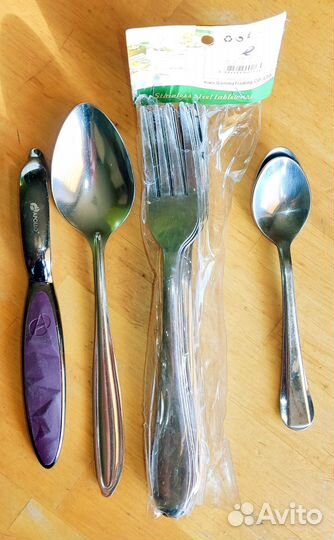 Ложки вилки (нержавейка) +сковородка