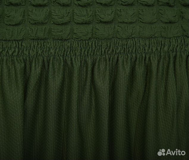 Чехлы для дивана углового на резинке, цвет Зеленый